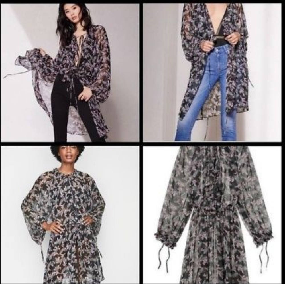 ⬇️Victoria's Secret Bohemian Sheer Kimono/Robe - Picture 3 of 8